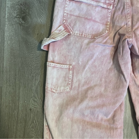 Women's Forever21 Pink Cargo Straight Leg Jeans - Picture 5 of 8